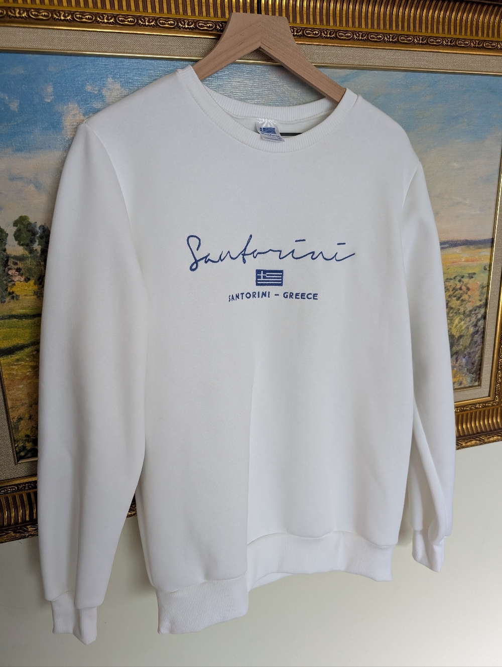 Santorini Greece Souvenir Sweatshirt Unisex Made In Greece.